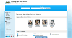 Desktop Screenshot of cypressbayhighschool.org