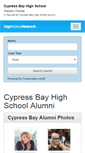 Mobile Screenshot of cypressbayhighschool.org