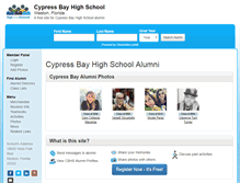 Tablet Screenshot of cypressbayhighschool.org